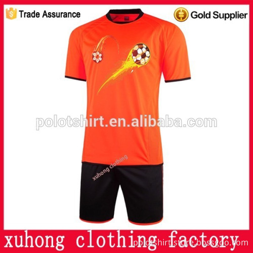 China made polyester cheap soccer jersey set design